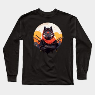 ninja dog Long Sleeve T-Shirt